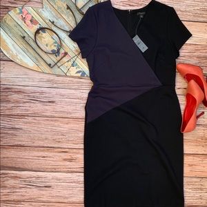 Petite All-Day Ponte Dress in Colorblock